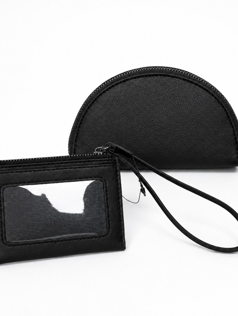 ๐Simply Vera Vera Wang Black 2 Piece Wallet Set Coin Purse Card Holder NWT